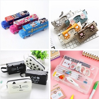 [5❤️][FREESHIP] HỘP ĐỰNG BÚT HÌNH TÀU HỎA, 2 TẦNG, HÌNH MÈO, CHÂN MÈO [HCM]