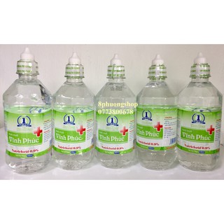 Nước muối sinh lý Vĩnh Phúc Smiles Natriclorid 0.9% 500ml/ chai