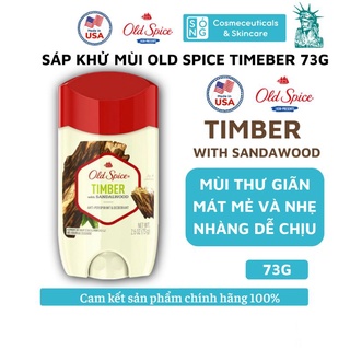 [AUTH] Sáp Khử Mùi Old Spice Timber (Sáp Trắng) Dành Cho Nam Và Nữ 73g