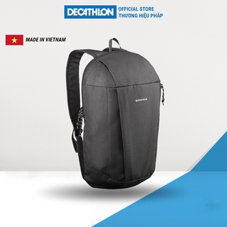 Balo QUECHUA dã ngoại nh100 DECATHLON 10 lít nhỏ gọn - full đen