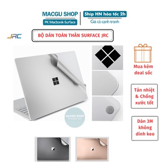 Bộ Dán Toàn Thân Surface Laptop 1/2/3/4 chính hãng JRC-Chất liệu 3M, không dính keo, Chống trầy xước, tản nhiệt tốt