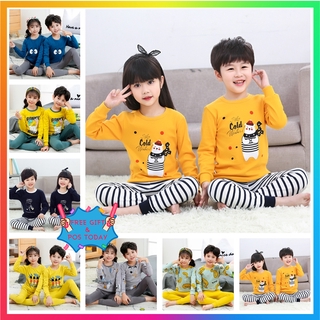 Bộ Đồ Ngủ 2 Món Thời Trang Thu Đông Cho Bé Trai 2-15 Tuổi