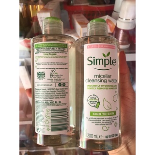 Nước Tẩy Trang Simple Micellar Cleansing Water