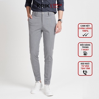 Quần Âu Nam Hàn Quốc Cao Cấp Local Brand KRIK Dáng Ống Côn Mền Mịn Không Bai Xù 1704