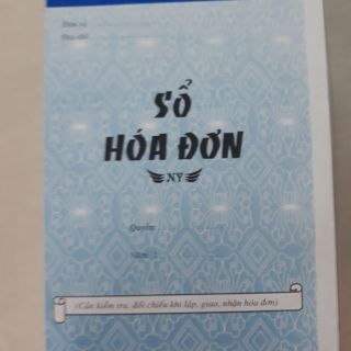 Combo 10 quyển Sổ hóa đơn 2 liên loại dày 100 tờ( 50 cặp)