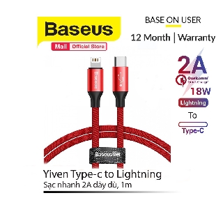 Cáp sạc Baseus Yiven New Series và truyền dữ liệu Type C - Lightning cho iPhone / iPad dài 1m