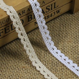 1cm ren vải cotton vintage phụ kiện bờm tóc phụ liệu may mặc