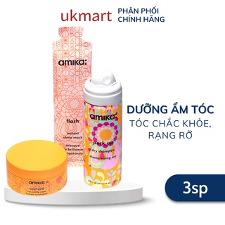 Set Dầu Gội Khô AMIKA Perk Up Dry Shampoo 44ml, Mặt Nạ Dưỡng Tóc, Ủ Phục Hồi Tóc