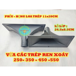 GIÁ 02 CÁI - HỌNG TRÉP KÈN 11x28CM REN XOÁY - LẮP CHO MỌI TRÉP REN XOÁY