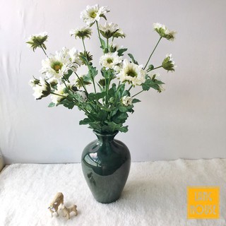 Lọ Hoa - BÌNH CẮM HOA GỐM BÁT TRÀNG MẪU LỌ TÚM MIỆNG LƯỢN