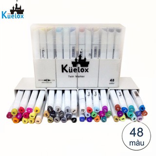 Bộ bút Marker Kuelox (Bộ 48 màu)