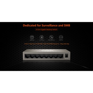 Bộ chia mạng Switch Tenda  vỏ thép 8 port 10/100/1000  TEG1008M Superpower - Hàng chính hãng