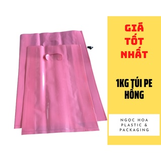 1KG Túi PE HỒNG các cỡ - túi trắng đựng mỹ phẩm, quần áo …