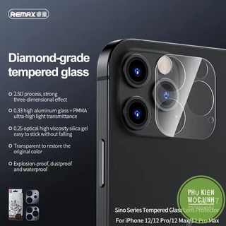 Tấm Dán Cường Lực Bảo vệ Cụm Camera Iphone 12 Mini 12 12 Pro Max Remax Trong suốt