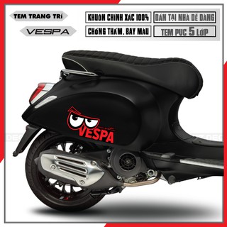 Tem Xe Vespa Sprint/Primavera/GTS Hình Mắt | VP13 | Tem Rời Cắt Khuôn Sẵn, Chất Liệu Decal Cao Cấp