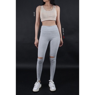 Q8445 - Quần legging F21 lưng bản to rách gối