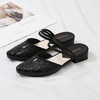 Sục nhựa HAI QUAI mũi nhọn đi mưa chống nước sang chảnh MSP013