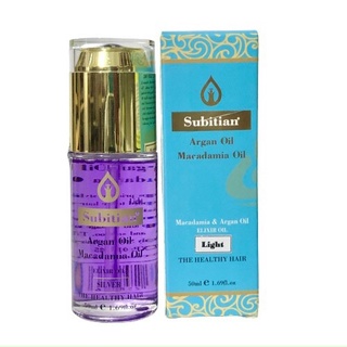 Tinh dầu dưỡng bóng tóc cao cấp Subitian Argan Oil Macadamia ( Italia) 50ml ( NEW 2021 )