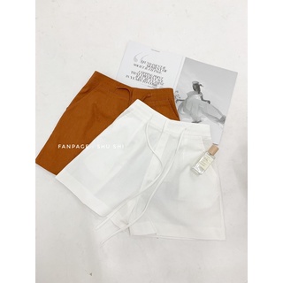 SHU SHI - quần đùi linen chun dây ( hình ảnh chính chủ của shop )