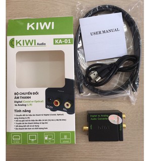 bộ chuyển quang ka01 từ optical sang audio chính hãng kiwibox ka 01