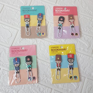 HCM - Set 2 kẹp ghim lớn kiêm bookmark chặn sách kẹp ảnh lính Anh