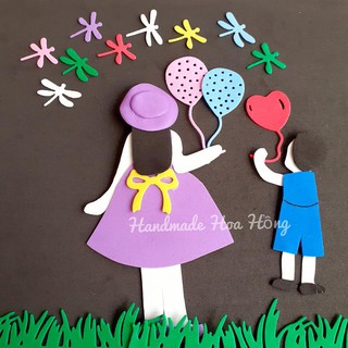 20 con chuồn chuồn, bằng xốp, 2.3x1.6cm - Phụ kiện trang trí handmade - phụ kiện làm thiệp, scrapbook, bookmark, lì xì