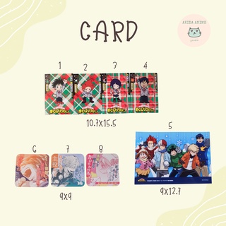 card/ tranh ảnh nhân vật anime - my hero academia chính hãng 2