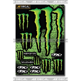 Sticker Logo Monster 02 | Dán Trang Trí Xe Máy, Xe Điện, Mũ Bảo Hiểm, Laptop, Điện Thoại | Tờ A4
