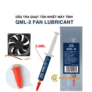 Dầu chuyên dụng bôi trơn quạt chuyên dụng máy tính laptop QML-2 Fan Lubricant Qnplum 2ml dầu tra fan case - fan cpu