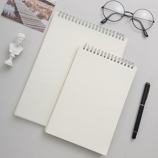 [Còng Ngang B5/A5/A6] Sổ Tay Gáy Xoắn Lò Xo Bìa Còng Nhựa Trong Suốt Bullet Journal Chất Giấy Cực Đẹp - RosyPosy