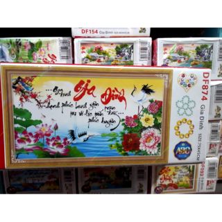 Tranh đính đá Gia đình DF874 75*45cm