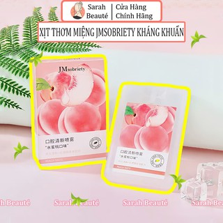 Xịt thơm miệng kháng khuẩn JMSOBRIETY chính hãng hương bạc hà the mát và đào ngọt - Sarah Beaute MP44