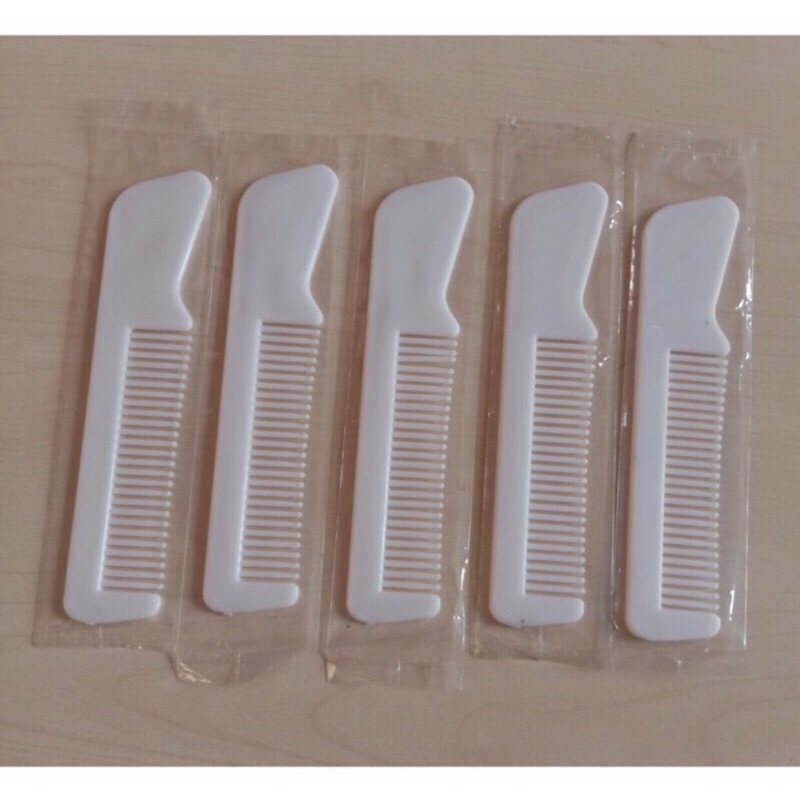 Lược mini trắng bỏ túi (5 cái )
