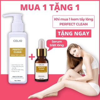 Combo Kem Tẩy Lông Celio dùng cho Bikini Vùng kín Chân Tay Nách bất chấp mọi loại lông vĩnh viễn nhanh gọn chỉ 5 phút