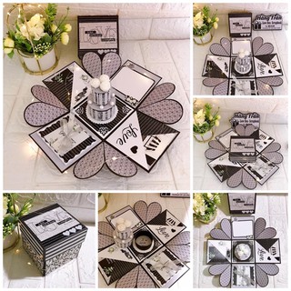 Hộp love box 1 lớp (Tặng in 10 ảnh, 1 thiệp ghi lời chúc)