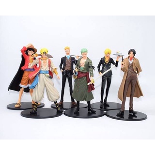 Set 6 Mô Hình One Piece Đảo Hải Tặc 16-17cm Luffy Zoro Sanji