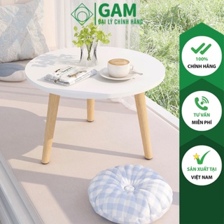 Bàn tròn bệt chân gỗ tự nhiên kết hợp vừa làm bàn trà tròn vừa làm bàn trà Nhật- GP74
