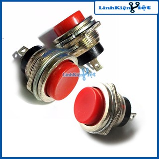 Bộ 3 Nút Nhấn Đề Sắt Loại To 15mm- Màu Sắc Ngẫu Nhiên Đỏ Xanh