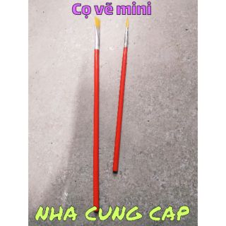 BỘ 2 CỌ VẼ MINI ĐẦU NHỌN, ĐẦU BẰNG