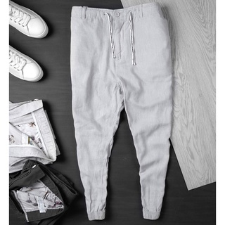 [Size 32/36] Quần linen/ đũi  ZARA dáng chinos chuẩn sang, vải mát mặc thoải mái quanh năm, có big size