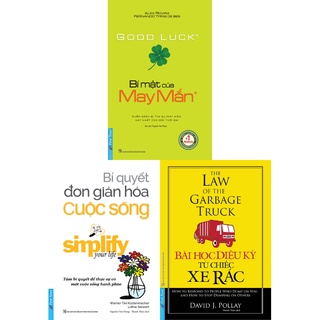 Sách - Combo Bí Mật Của May Mắn + Bí Quyết Đơn Giản Hóa Cuộc Sống + Bài Học Diệu Kỳ Từ Chiếc Xe Rác (Bộ 3 Cuốn)