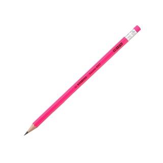 Bút Chì Gỗ HB Stabilo Swano PC4907P-HB - Thân Hồng Neon
