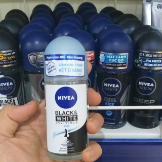 Lăn Ngăn Mùi NIVEA BLACK &amp; WHITE 50ml