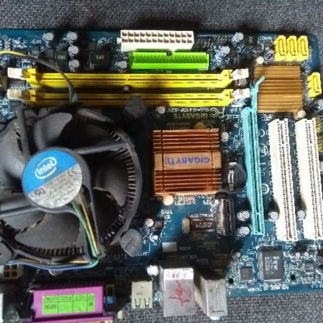 Combo main g41+ ram 4gb + chip e7500