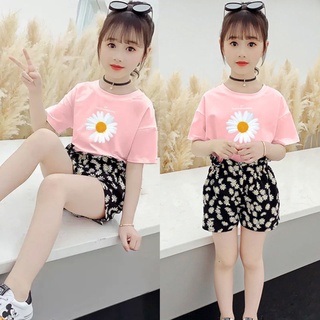 Set áo mix quần hoa cúc nhí 16-45kg dành cho bé gái từ 4-14 tuổi. Xinh xắn, dễ thương. Hàng may kỹ. G15