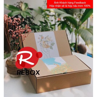 Hộp 20x18x8 cm - 50 hộp carton có nắp dài giá rẻ siêu dày dặn (kèm ảnh thật)