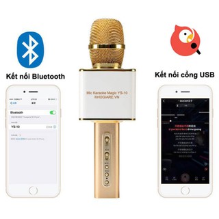 [Mã ELHACE giảm 4% đơn 300K] Micro loa YS-10 3IN1 MIC KARA + LOA + BLUETOOTH