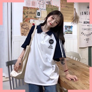 Áo thun polo có cổ tay lỡ unisex we create everyday