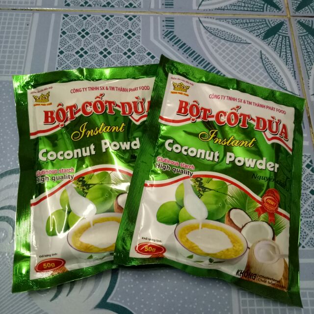 Combo 2 Bột cốt dừa (50g/gói)