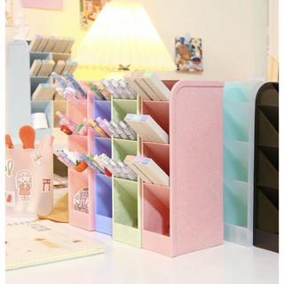 [ FREE SHIP] Ống đựng bút 4 tầng để bàn nhiều màu